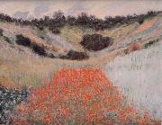 Claude Monet Poppy Field in a Hollow Near Giverny France oil painting artist